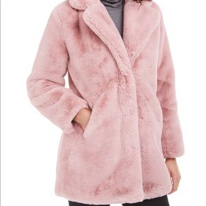 Apparis Faux fur coat- Mauve